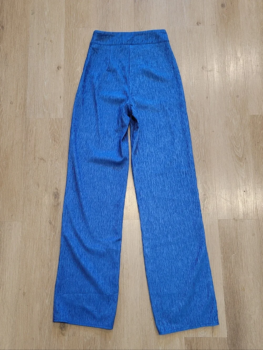 Nasty Gal textured blue pants